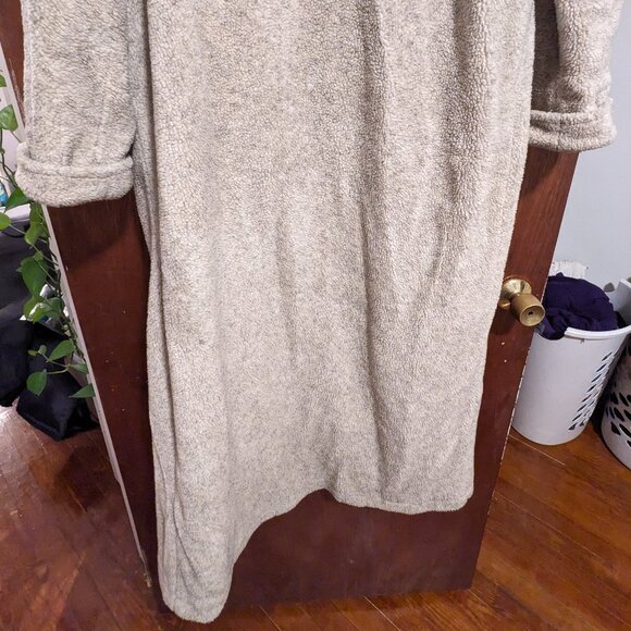 Full length vintage hooded teddy coat (size L) - Picture 5 of 7
